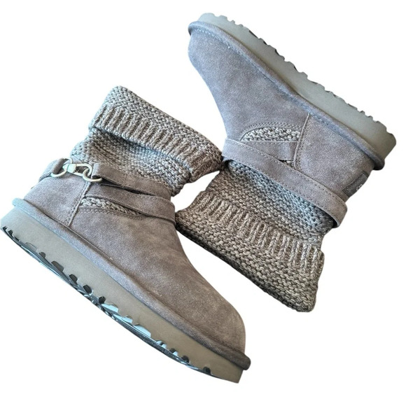 UGG Purl Strap Boot Charcoal Suede NWOB - Picture 2 of 9